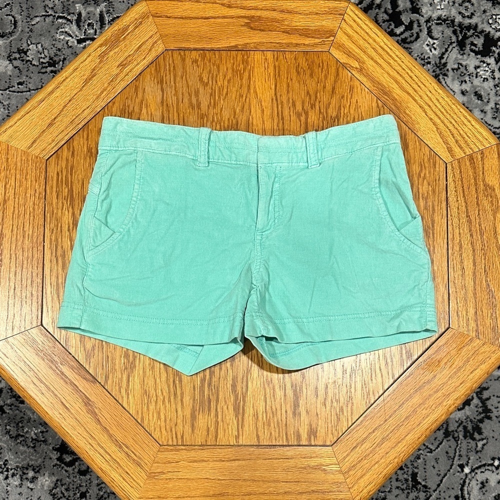 *ATHLETA* Mint Green Women's Corduroy Shorts Size 0